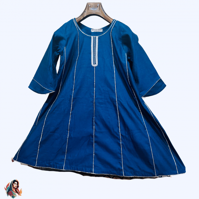 ZINC 8 KALI FROCK WITH LINING TROUSER - LAWN - 2 PC - STITCHED - RLS-K-24-1015 - Image 2