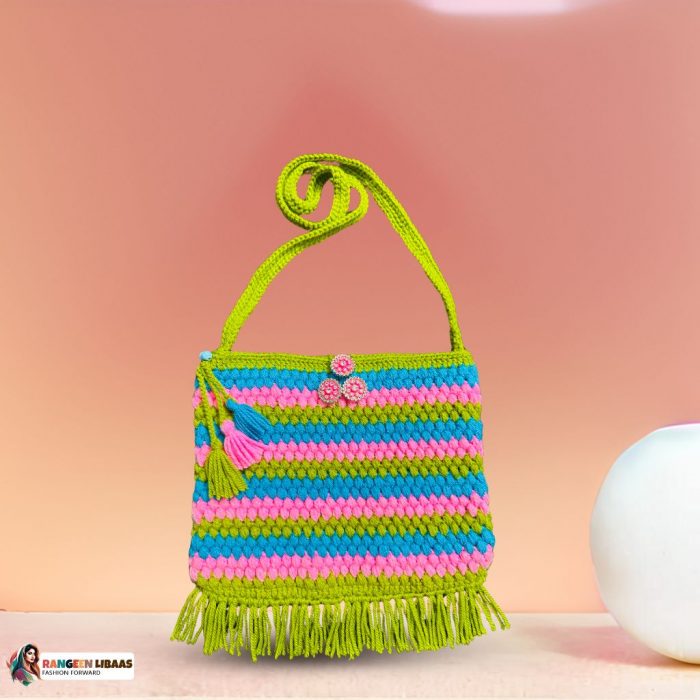 handmade-handbag-woolen-RLS-HB-24-2009 WOOLEN BAG - HANDMADE - RLS-HB-24-2009 - Image 1